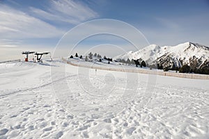 Vallnord ski lift La Tossa, Europe, the Principality of Andorra, the eastern Pyrenees, the sector of skiing Pal. photo