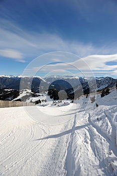 VallNord ski slopes, the Pal sector, the Principality of Andorra, the eastern Pyrenees, Europe.