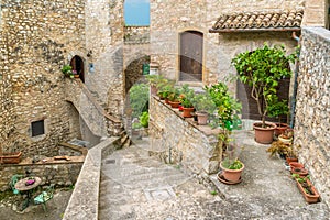 Vallo di Nera, beautiful ancient village in the Province of Perugia, in the Umbria region of Italy.