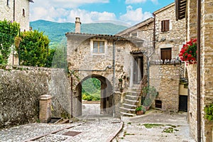 Vallo di Nera, beautiful ancient village in the Province of Perugia, in the Umbria region of Italy.