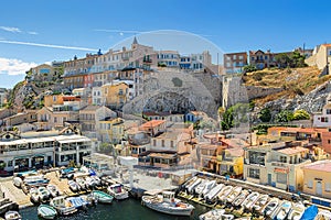 Vallon des Auffes is a little traditional fishing haven in Marseille photo