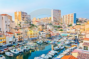 Vallon des Auffes port in Marseille, France