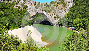 Vallon pont d,arc, Ardeche, France