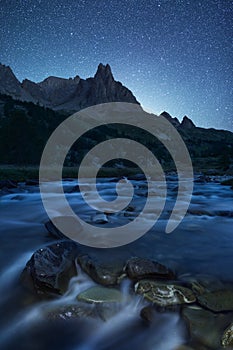 VallÃ©e de la ClarÃ©e in France at night