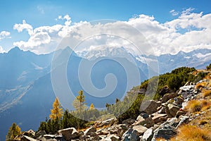 Valmalenco IT, Panoramic aerial view of the valley photo