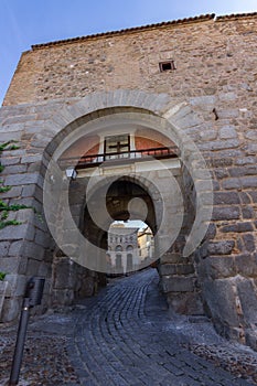 The Valmardon gate in Toledo Spain photo