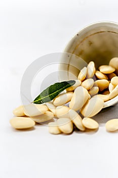 Valol na bea or Hyacinth beans or Lablab beans in a glass bowl.