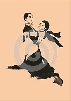 Valse a pair dancers.