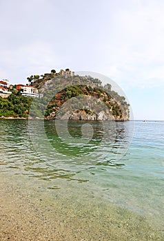 Valtos beach Parga - the Venetian Castle of Parga Greece