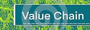 Value Chain Green Turquoise Random Abstract Texture Text Horizontal