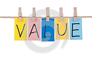 Value, Colorful words