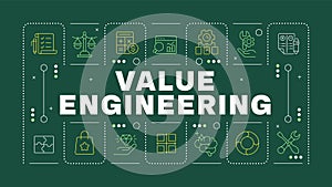 Value engineering green word concept