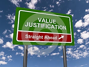 Value justification traffic sign