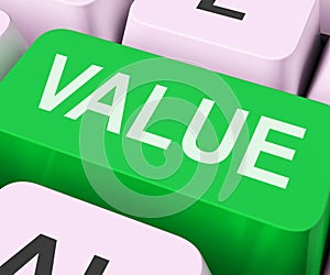 Value Key Shows Importance Or Significance photo