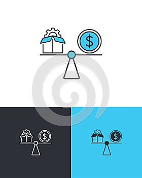 Value and Price Balance Icon