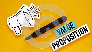 Value Proposition is shown using the text