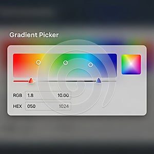 Values 050 and 1024. A smaller color square appears on the right