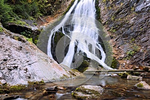 Valul Miresei waterfall in spring