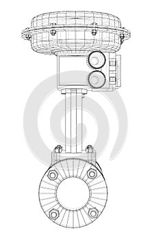 Valve with automatic electro-actuated