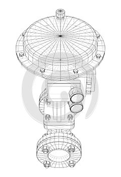 Valve with automatic electro-actuated