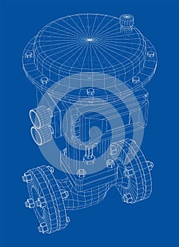 Valve with automatic electro-actuated