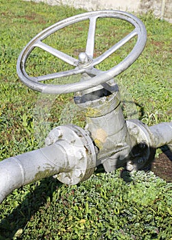 valve for closing or opening the pipe of multiutility company mu photo