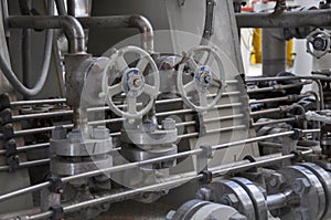 Valve control in turbine skid. Many valve set for control production process and control by human, close and open function