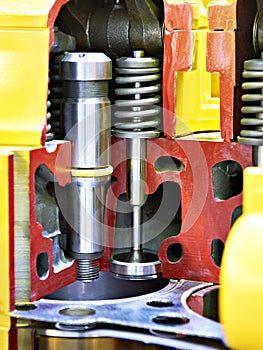 Valve and heating plug of diesel engine