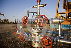 Valve on production wellhead