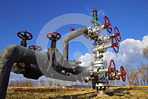 Valve on production wellhead