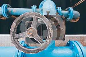 Valve at water treatment plant