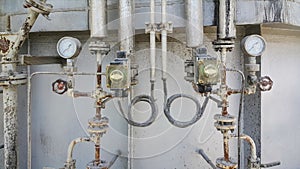 Valves and electric equipment dirty affect from dust and heat