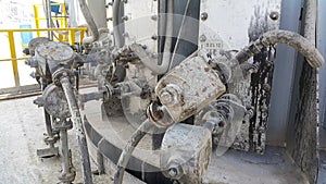 Valves and electric equipment dirty affect from dust and heat