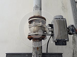 Valves and electric equipment dirty affect from dust and heat  environment  in old factory