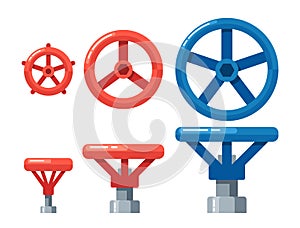 Valves Are Essential Machine Components That Regulate The Flow Of Fluids Or Gases. They Control Pressure, Vector