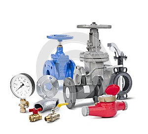 Valves, fittings, flanges, pipeline elements