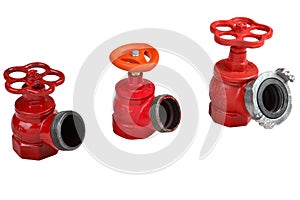 Valves hydrant fire hose connection of