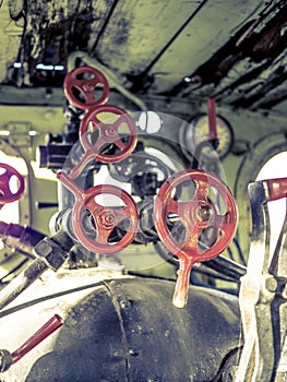 Valves in an steam machine