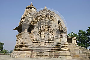 VAMANA TEMPLE, Facade - South East View, Eastern Group, Khajuraho, Madhya Pradesh, UNESCO World Heritage Site