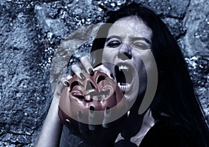 Vampire at a moonlight