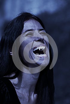 Vampire at a moonlight