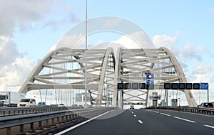 Van Brienenoordbrug bridge on motorway A16 in Rotterdam