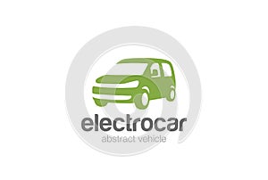 Van car delivery Logo design silhouette.