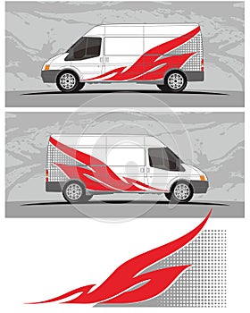 Van car and vehicle decal Graphics Kit designs