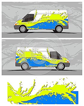 Van car and vehicle decal Graphics Kit designs