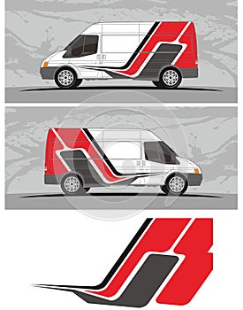 Van car and vehicle decal Graphics Kit designs photo