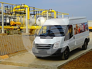 Van in the factory