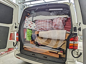 Van full of house clearance items