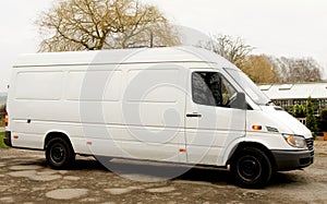 Van with indicators