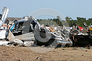 Van After Tornado